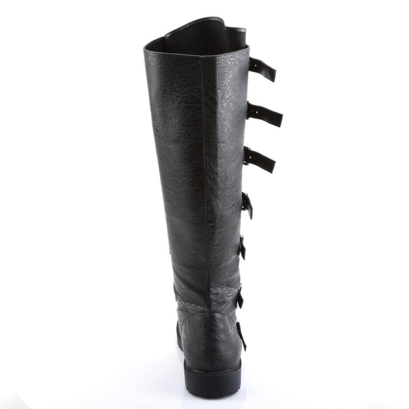 Pleaser GOTH110, Men's Black PU (Leather look) boots. Size S (8-9) - Picture 5 of 7